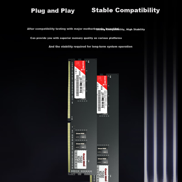 Оперативная память Great Wall 16ГБ DDR4 2666МГц для ПК, серия Puzhao - изображение 7