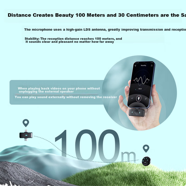 Микрофон Soaiy MK50 беспроводной петличный двухканальный - изображение 9