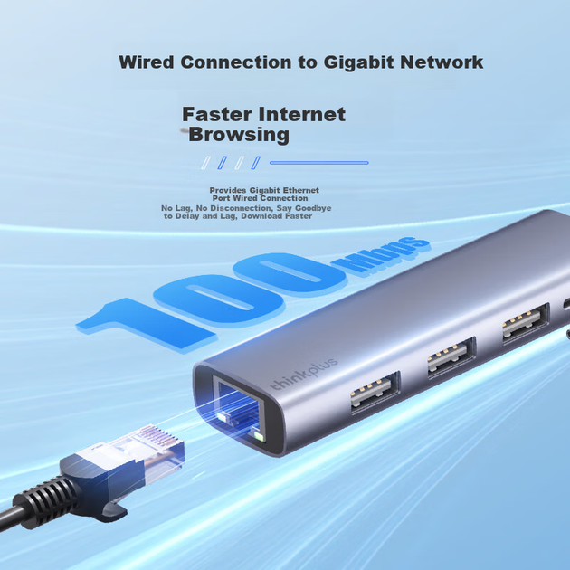 Адаптер USB-Ethernet для ThinkPad Lenovo, преобразователь сетевого порта RJ45, USB-концентратор, док-станция расширения, разветвитель для ноутбука, удлинительный кабель LRA3 100 Мбит/с - Фото 4 Адаптер USB-Ethernet для ThinkPad Lenovo, преобразователь сетевого порта RJ45, USB-концентратор, док-станция расширения, разветвитель для ноутбука, удлинительный кабель LRA3 100 Мбит/с - изображение 4