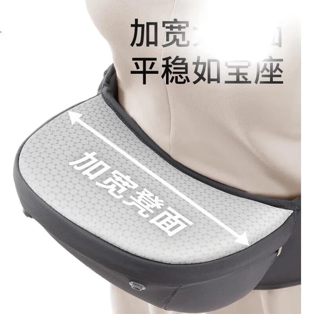 Bébéar All-Season Portable Lightweight Mom's Baby Carrier Waist Stool C26 Cloud Version - Amber Gray - изображение 3