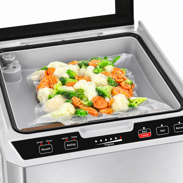 Професійний камерний вакууматор CASO VacuChef 40 280 Вт з подвійним швом і насосом 70 л/хв - зображення 7
