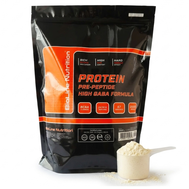 Сироватковий протеїн 2 кг для росту м'язів BioLine Nutrition GABA Formula 80% Тирамісу - Фото 1 Сироватковий протеїн 2 кг для росту м'язів BioLine Nutrition GABA Formula 80% Тирамісу - зображення 1