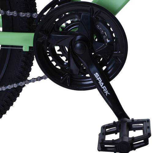 Велосипед SPARK AERO (колеса – 24", алюминиевая рама – 12") салатовый - изображение 4