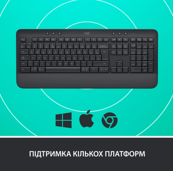 Клавіатура Logitech Signature K650, UA, Graphite (920-010945) - изображение 6