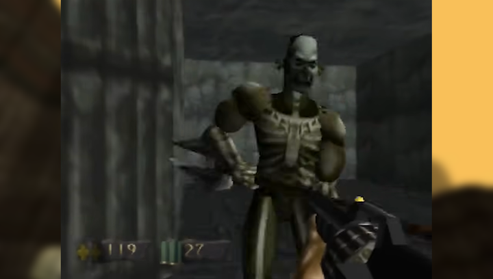 Игра Nintendo N64 Turok: Dinosaur Hunter Europe Английская Версия Только Картридж Б/У - Фото 7 Игра Nintendo N64 Turok: Dinosaur Hunter Europe Английская Версия Только Картридж Б/У - изображение 7