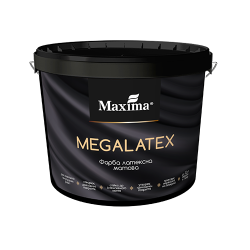 Краска интерьерная латексная Maxima Megalatex 14 кг - Фото 1 Краска интерьерная латексная Maxima Megalatex 14 кг - изображение 1