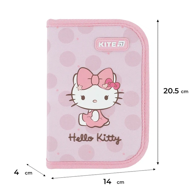 Пенал без наполнения Kite Hello Kitty HK26-621-1, 1 отделение, 1 отворот - изображение 3