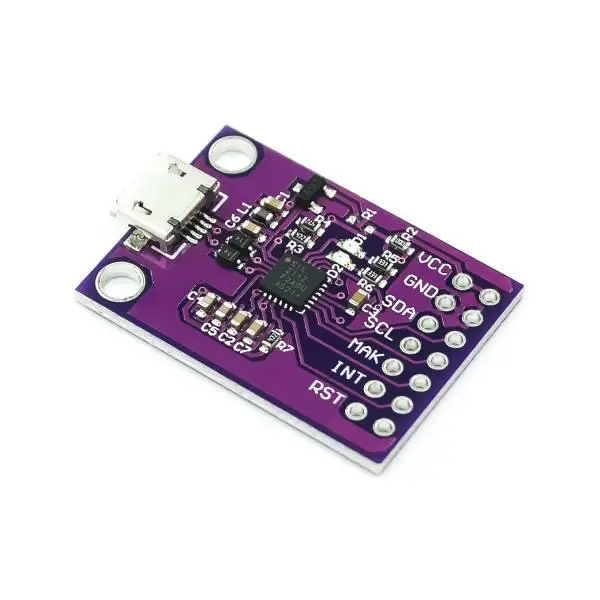Плата для прошивки CP2112 (USB to SMBus/I2C адаптер з роз'ємом MicroUSB 2.0). Оціночний комплект 2112 для роботи з датчиком CCS811 - изображение 2