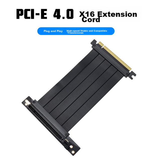 Удлинительный кабель LinkStone PCIe 4.0 для видеокарт, 20 см, совместим с удлинительным кабелем PCIe 3.0 X16, вертикальная установка, универсальный тип для вертикального положения под углом 90 градусов, подходит для видеокарты 4090. - изображение 5