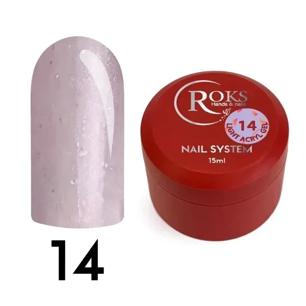Рідкий гель Roks Light Acrygel №14 15 мл - Фото 2 Рідкий гель Roks Light Acrygel №14 15 мл - зображення 2