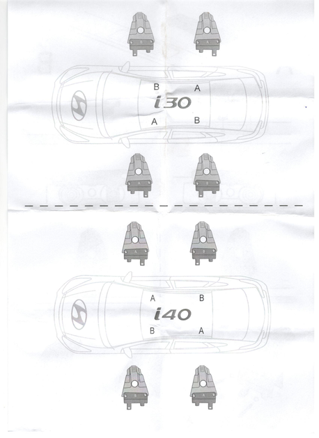 Багажники на крышу автомобиля для HYUNDAI I30 2011-2018 Amos Beta kit 112 Wind Black (Dynamic) 1.2 - изображение 5