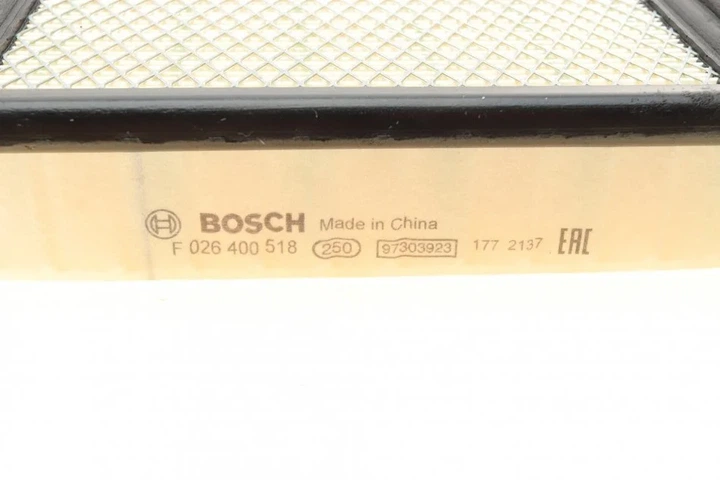 Повітряний фільтр BOSCH F 026 400 518 Fiat Freemont; Dodge Journey; Chrysler Sebring 04891916AA, 4891916AA, K04891916A - изображение 5