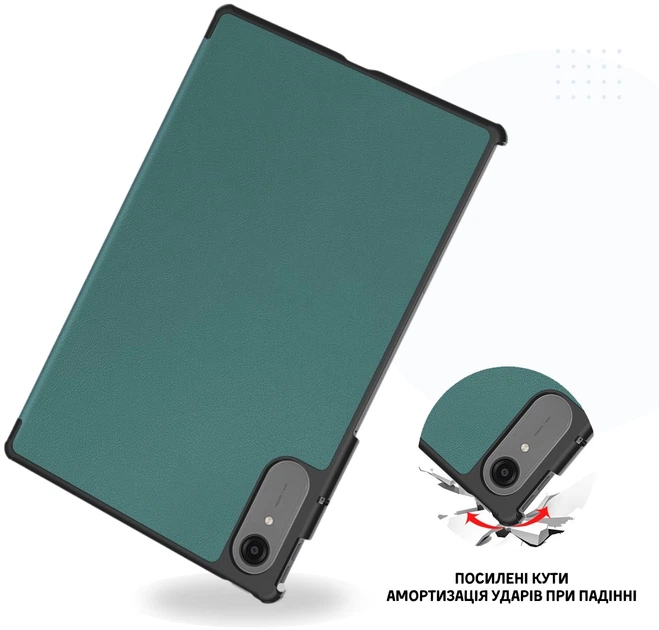 Чехол для планшета BeCover Smart Case для Lenovo Idea Tab Pro (2nd Gen) TB390FU 13" Dark Green (BC_715803) - изображение 5
