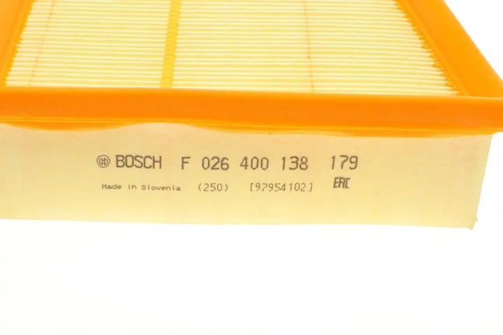 Повітряний фільтр BOSCH F 026 400 138 Renault Grand Scenic, Scenic, Megane, Fluence 165467920R, 165465434R, 8200820859 - изображение 3