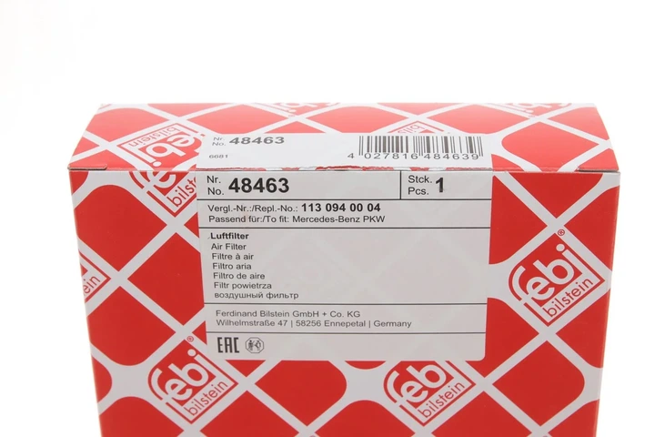 Повітряний фільтр FEBI 48463 Mercedes S-Class, E-Class, CLS-Class 1130940004, A1130940004 - изображение 6