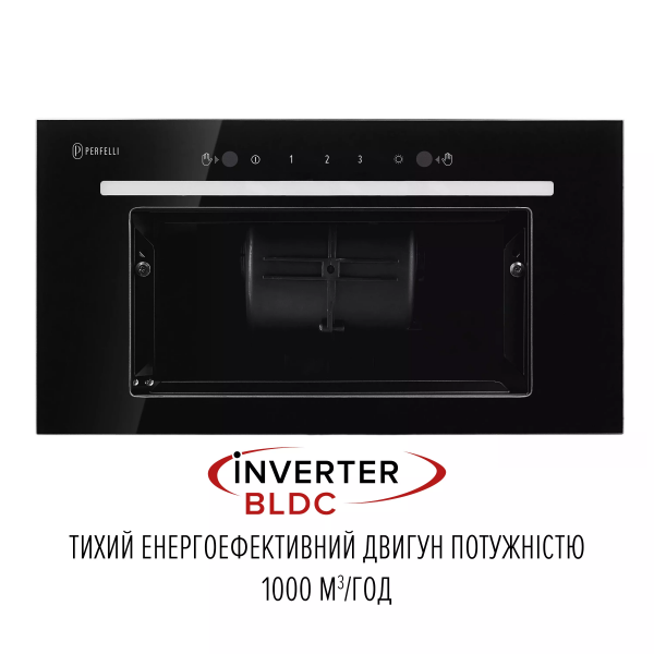 Вытяжка perfelli liana 5nw nero silenzio - зображення 2