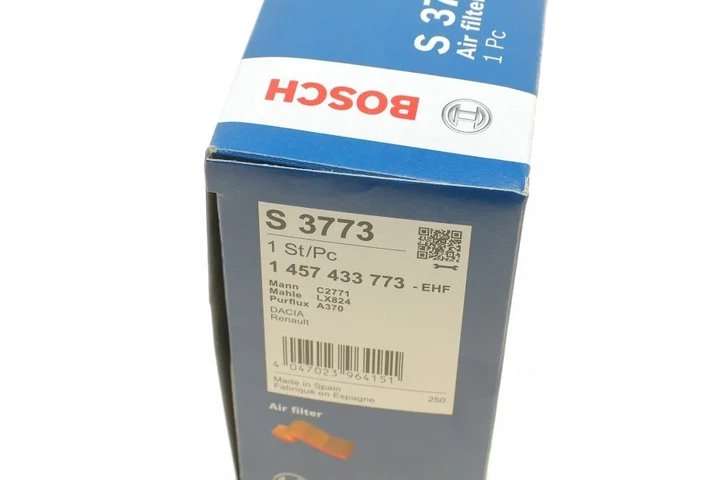 Повітряний фільтр BOSCH 1 457 433 773 Dacia Solenza; Renault Kangoo, Clio 0225241212, 7701044101 - изображение 6