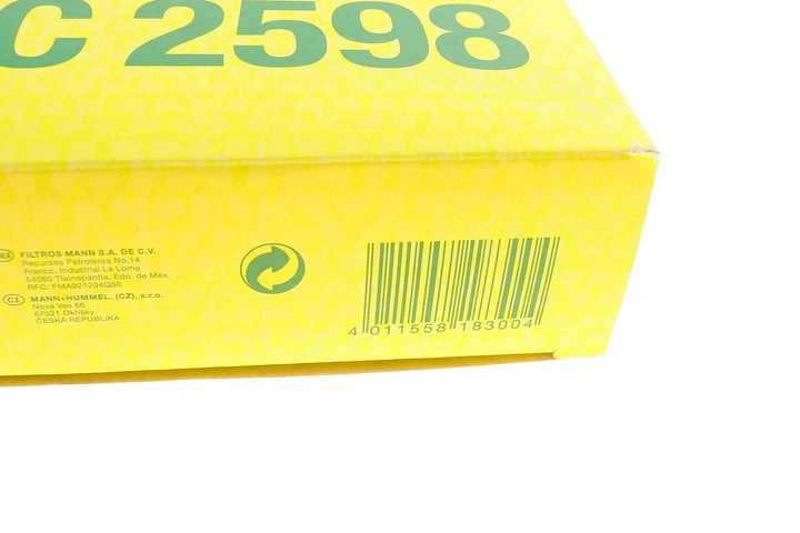Повітряний фільтр MANN C2598 Opel Kadett 25062268, 25062398, 834251 - изображение 7