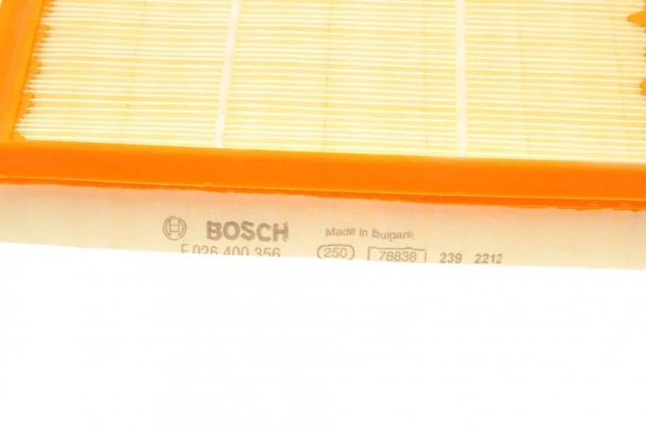 Повітряний фільтр BOSCH F 026 400 356 BMW 3 Series, 2 Series, 4 Series, 1 Series 13718616909, 13717602643, 7602643 - изображение 4