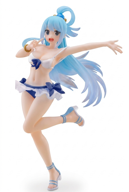 Фигурка аниме лимиторовання Taito Aqua Аква Limited Edition Swimsuit KonoSuba Этот замечательный мир 18 см - Фото 1 Фигурка аниме лимиторовання Taito Aqua Аква Limited Edition Swimsuit KonoSuba Этот замечательный мир 18 см - изображение 1