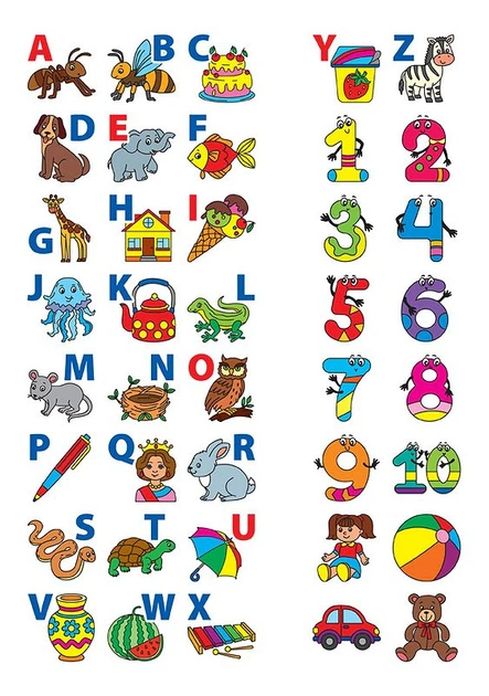 English for Kids. Алфавіт і цифри. Alphabet and Numbers - Лариса Зінов'єва (9789662846232) - Фото 5 English for Kids. Алфавіт і цифри. Alphabet and Numbers - Лариса Зінов'єва (9789662846232) - зображення 5
