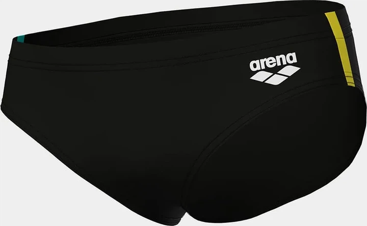 Плавки Arena полиамид 164 см черные желтые - изображение 6