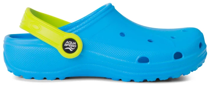 Кроксы AQUA SPEED EVA 25 голубые желтые для детей - изображение 2