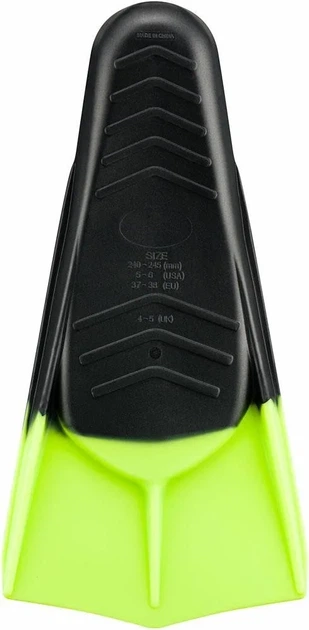 Ласты Aqua Speed силиконовые 33-34 черные зеленые унисекс - Фото 2 Ласты Aqua Speed силиконовые 33-34 черные зеленые унисекс - изображение 2