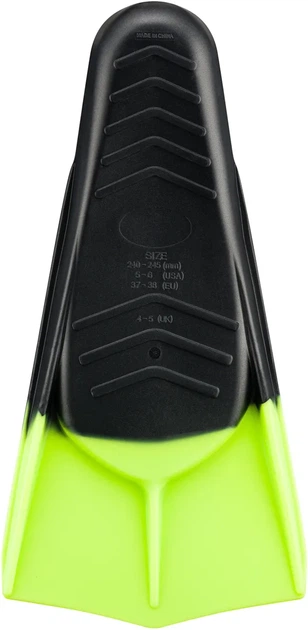 Ласты Aqua Speed силиконовые 33-34 черные зеленые унисекс - Фото 5 Ласты Aqua Speed силиконовые 33-34 черные зеленые унисекс - изображение 5