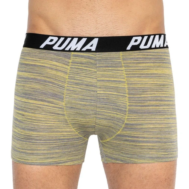 Трусы-боксеры Puma хлопок XL серый желтый 2 пары - Фото 5 Трусы-боксеры Puma хлопок XL серый желтый 2 пары - изображение 5