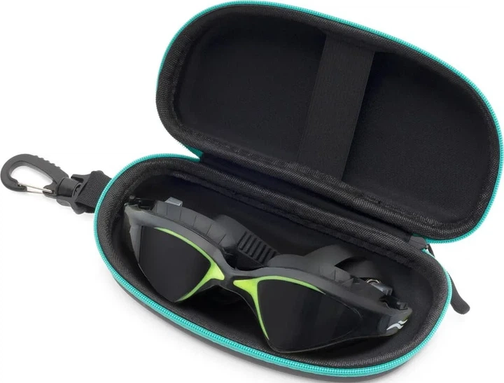 Чехол для очков AQUA SPEED EVA One Size черный бирюзовый - Фото 2 Чехол для очков AQUA SPEED EVA One Size черный бирюзовый - изображение 2