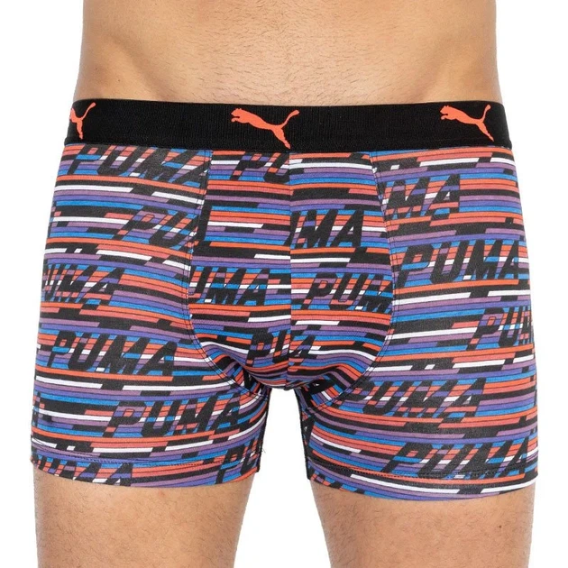 Трусы-боксеры Puma хлопок M черный оранжевый синий 2 пары - изображение 2