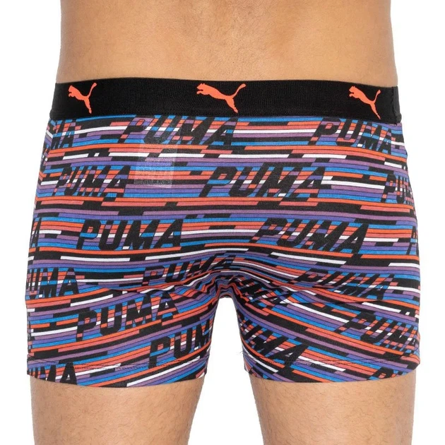 Трусы-боксеры Puma хлопок M черный оранжевый синий 2 пары - изображение 3