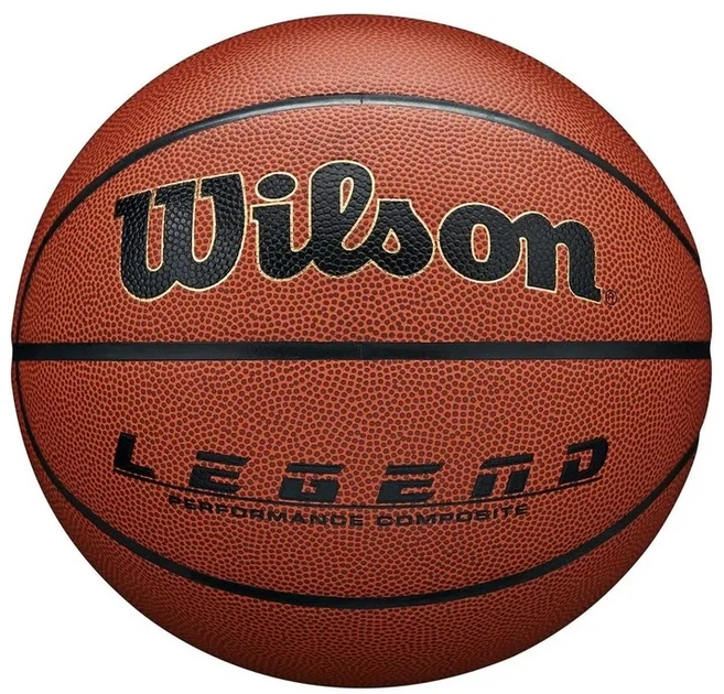 Мяч баскетбольный Wilson синтетическая кожа 7 коричневый - Фото 1 Мяч баскетбольный Wilson синтетическая кожа 7 коричневый - изображение 1
