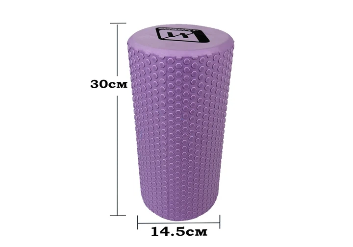 Масажний ролик EasyFit EVA 30 см Ліловий - Фото 2 Масажний ролик EasyFit EVA 30 см Ліловий - зображення 2