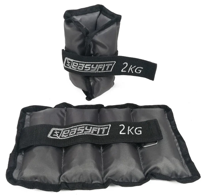 Утяжелители ProDobro Metal 2 кг сталь 26,5х15,5 см черные - изображение 3