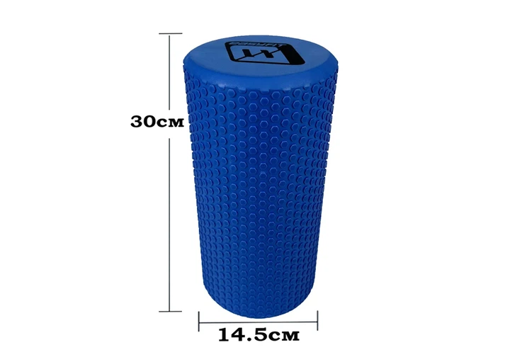 Массажный ролик EasyFit Foam Roller 30 см синий - Фото 2 Массажный ролик EasyFit Foam Roller 30 см синий - изображение 2