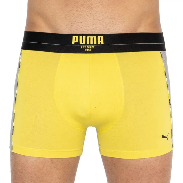 Труси-боксери Puma бавовна XL жовтий сірий 2 пари - зображення 2