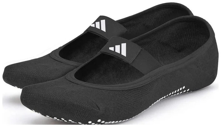 Шкарпетки для йоги Adidas бавовна S/M чорні - Фото 1 Шкарпетки для йоги Adidas бавовна S/M чорні - зображення 1