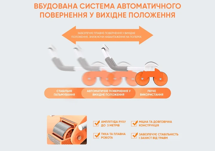 Ролик для пресса ProDobro металл 40х25х19 см черный - изображение 4