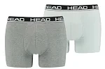 Трусы-боксеры Head хлопок L серый светло-серый 2 шт - Фото 4 Трусы-боксеры Head хлопок L серый светло-серый 2 шт - изображение 4