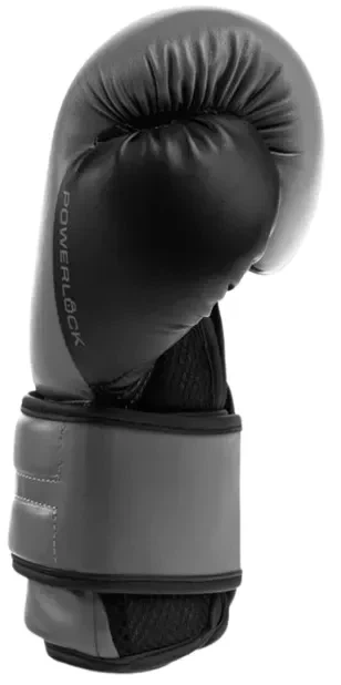 Боксерские перчатки Everlast 100% полиуретан 10 унций серые черные - Фото 3 Боксерские перчатки Everlast 100% полиуретан 10 унций серые черные - изображение 3