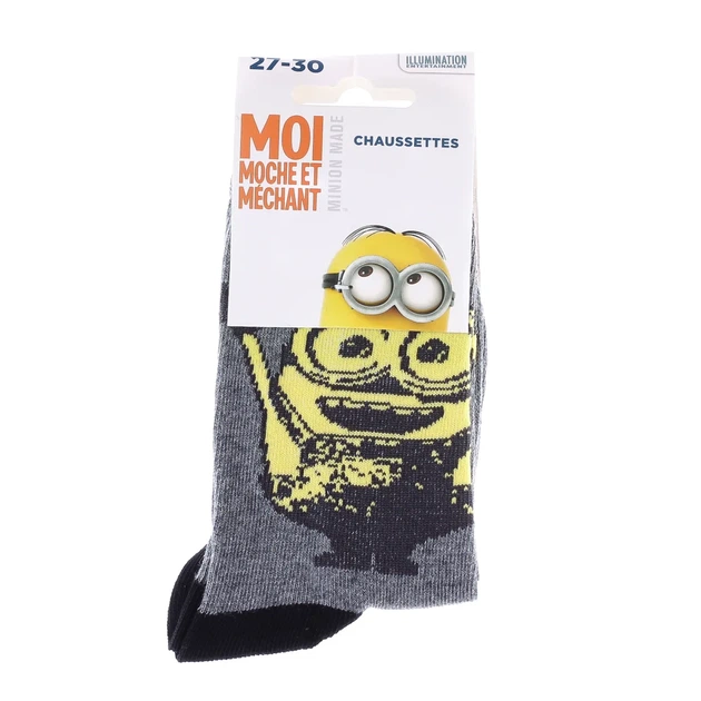 Шкарпетки MINIONS бавовна 27-30 чорний сірий - зображення 2