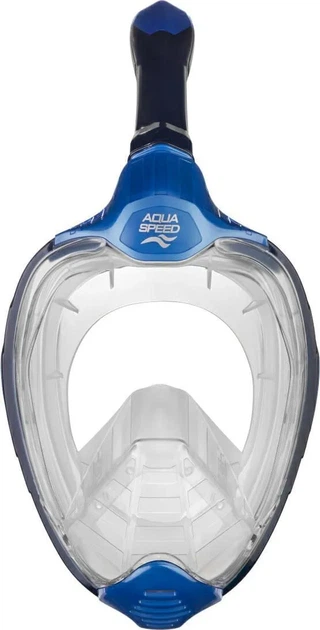 Повнолицьова маска AQUA SPEED силікон S/M синя - Фото 4 Повнолицьова маска AQUA SPEED силікон S/M синя - зображення 4