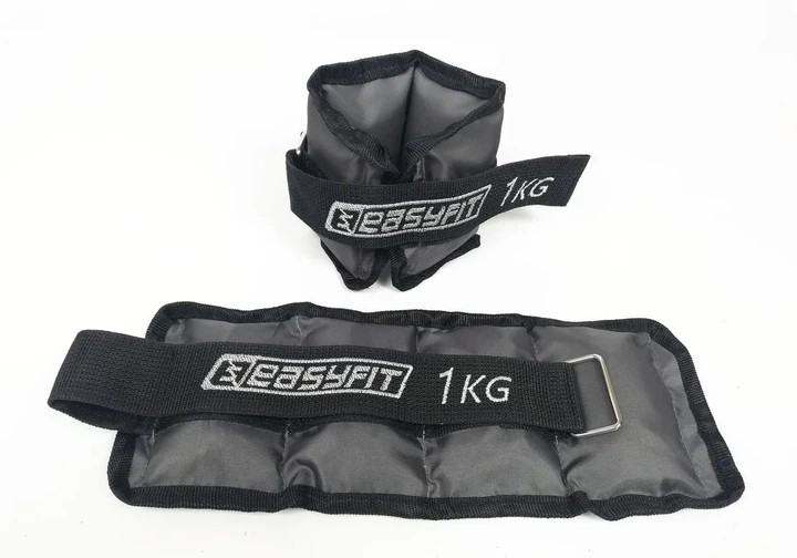 Утяжелители ProDobro Metal 1 кг сталь 29х11 см черные - изображение 3