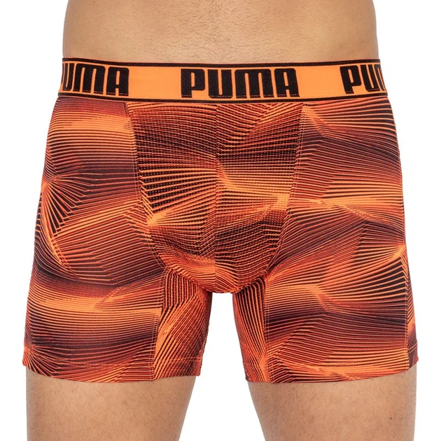 Трусы-боксеры Puma полиэстер эластан S синий оранжевый 2 пары - Фото 2 Трусы-боксеры Puma полиэстер эластан S синий оранжевый 2 пары - изображение 2