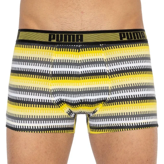 Трусы-шорты Puma хлопок L белый серый черный желтый 2 пары - Фото 2 Трусы-шорты Puma хлопок L белый серый черный желтый 2 пары - изображение 2