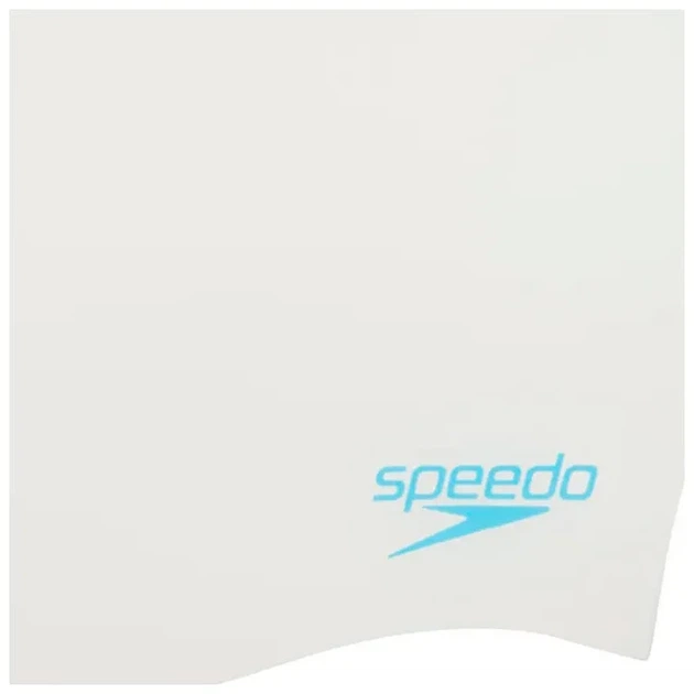 Шапка для плавания Speedo силикон One Size белая для детей - Фото 3 Шапка для плавания Speedo силикон One Size белая для детей - изображение 3
