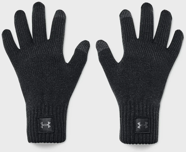 Перчатки Under Armour акрил S/M черный серый - Фото 1 Перчатки Under Armour акрил S/M черный серый - изображение 1