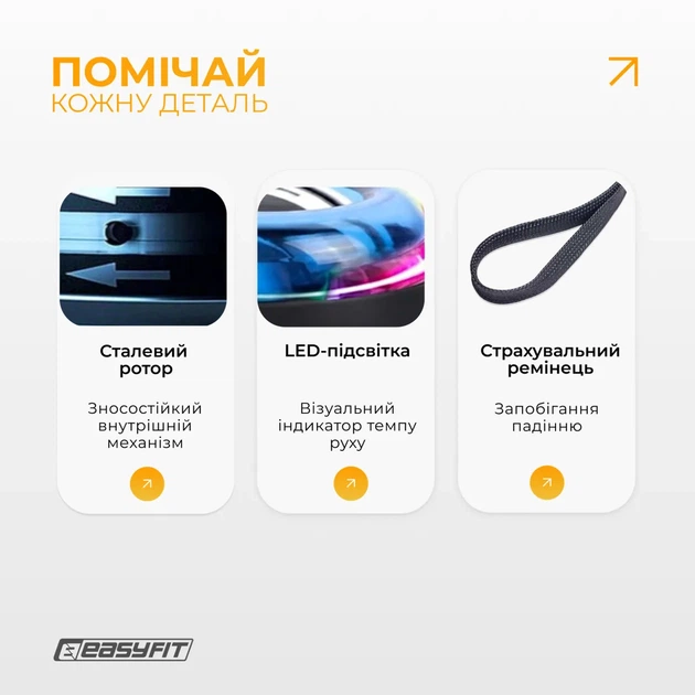 Гіроскопічний еспандер ProDobro полікарбонат 7х7х5,6 см синій LED підсвітка - зображення 4